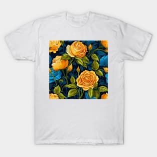 Van Gogh Roses Pattern 8 T-Shirt